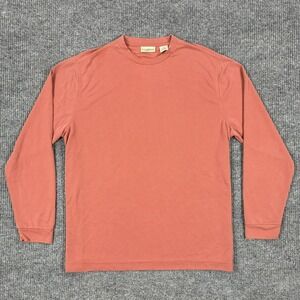 TravelSmith Shirt Mens XL Pink Long Sleeve Modal Crew Neck Basic Jersey Tee